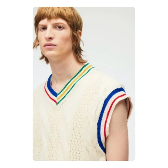★ Zara Unisex Limited Edition Asymmetrical Woven Vest 2023 SS - Cream ★